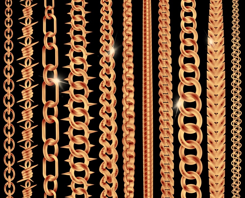 Procreate Chain Brushes. Procreate Chains Brush. Procreate Etsy