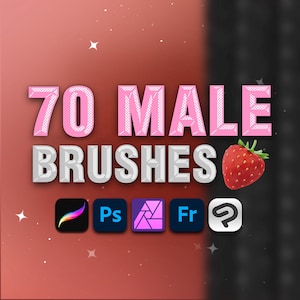 Photoshop Male pose brushes. Clip Studio Male brushes. Affinity Photo Male brushes. Photoshop body stamps. Procreate Male pose brushes