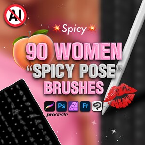 Photoshop Female Body Pose Reference brushes