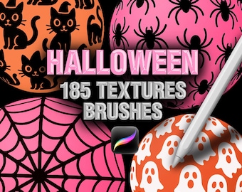 Halloween Procreate Texture Brushes