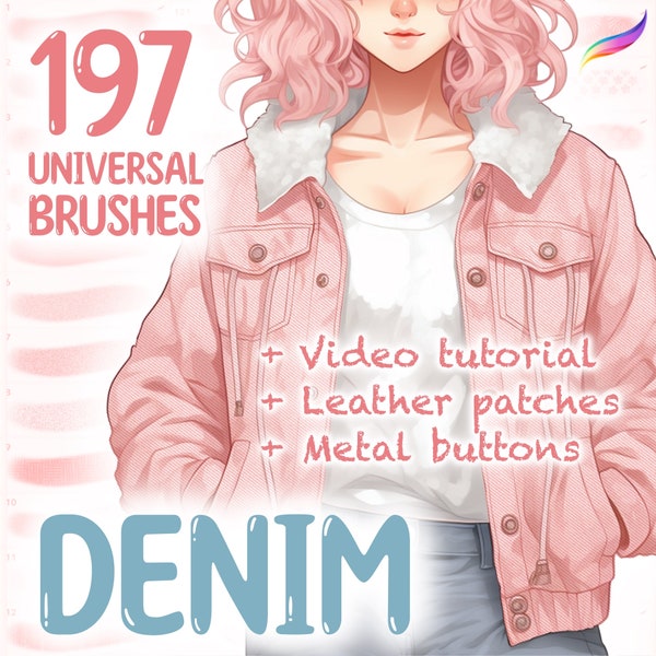 Procreate denim brushes. Procreate fabric texture brushes