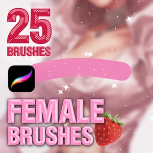 Procreate Female Body Pose brushes. Procreate Woman brushes. Procreate pose stamps. Procreate anatomy reference brushes