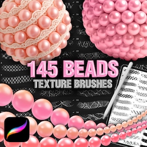 145+ Procreate Texture Brushes: Beads, Fabric, Lace