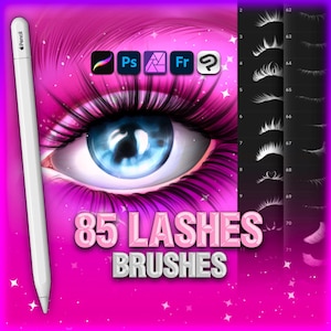 Photoshop Lashes brushes. Clip Studio Portrait Face brushes. Photoshop Eyelashes stamps. Photoshop Eyes female brushes. Eyes Makeup brushes