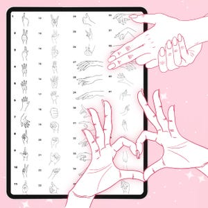 100 Hands Procreate Brushes (Digital Download) image 3