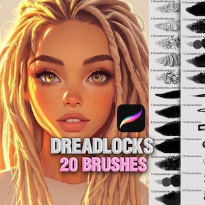 Procreate Hair Dreadlocks Brushes