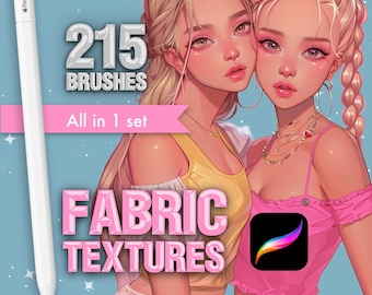 Procreate Fabric Textures Brushes, Clothing & Fashion brushes
