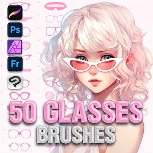 Photoshop-Brillenbürsten. Photoshop Augen Pinsel. Photoshop Sonnenbrillen Pinsel. Photoshop Pinsel für weibliche Gesichter. Clip Studio Sonnenbrille
