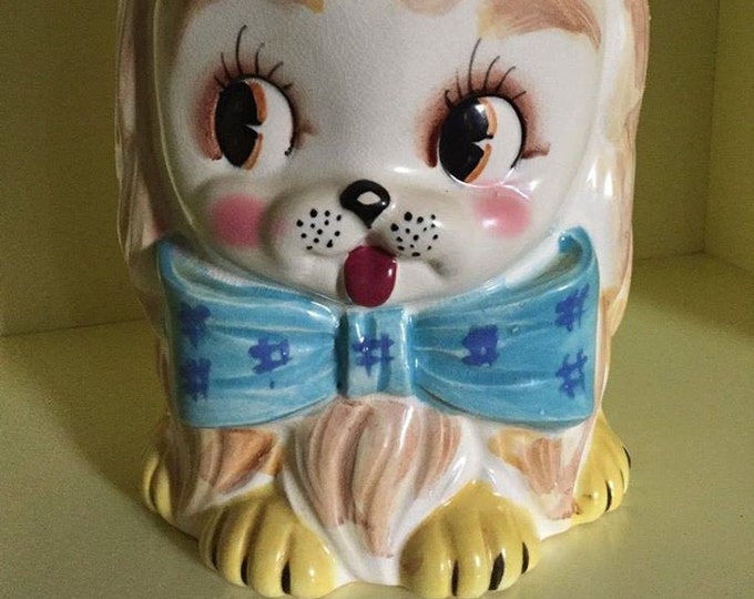 Lefton Style Puppy Dog Cookie Jar japan Etsy