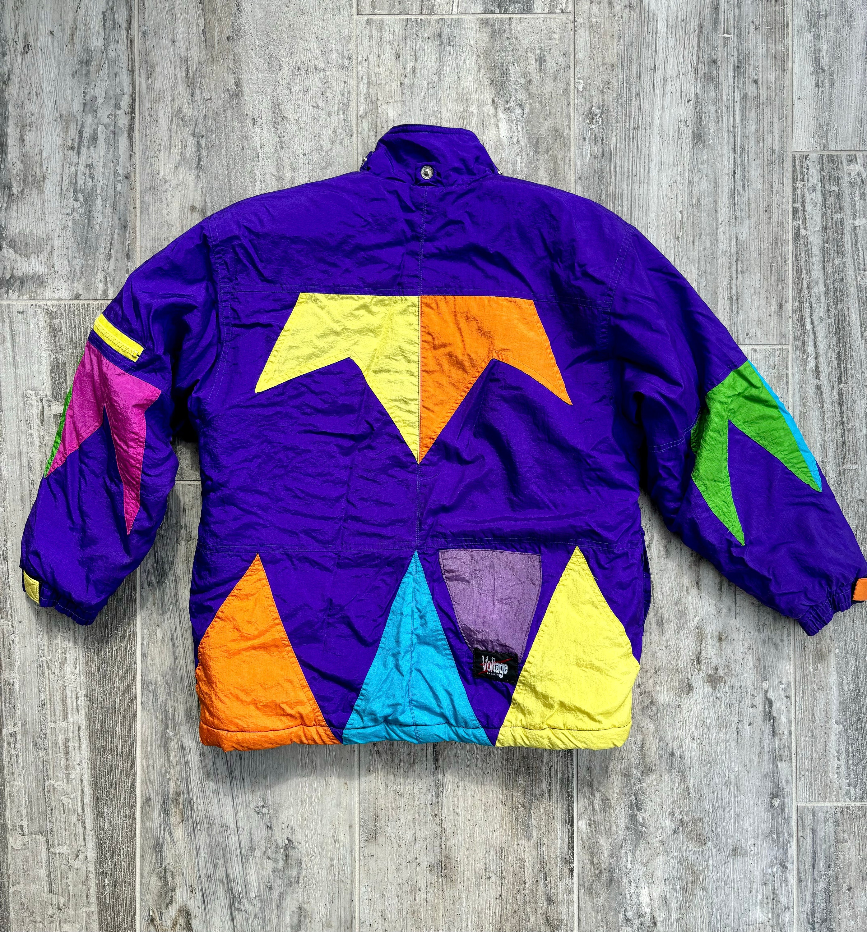 Vintage 90s Neon Purple Winter Jacket/parka (adolescent-teen Vintage 90s Neon Purple Winter Jacket/parka (adolescent-teen