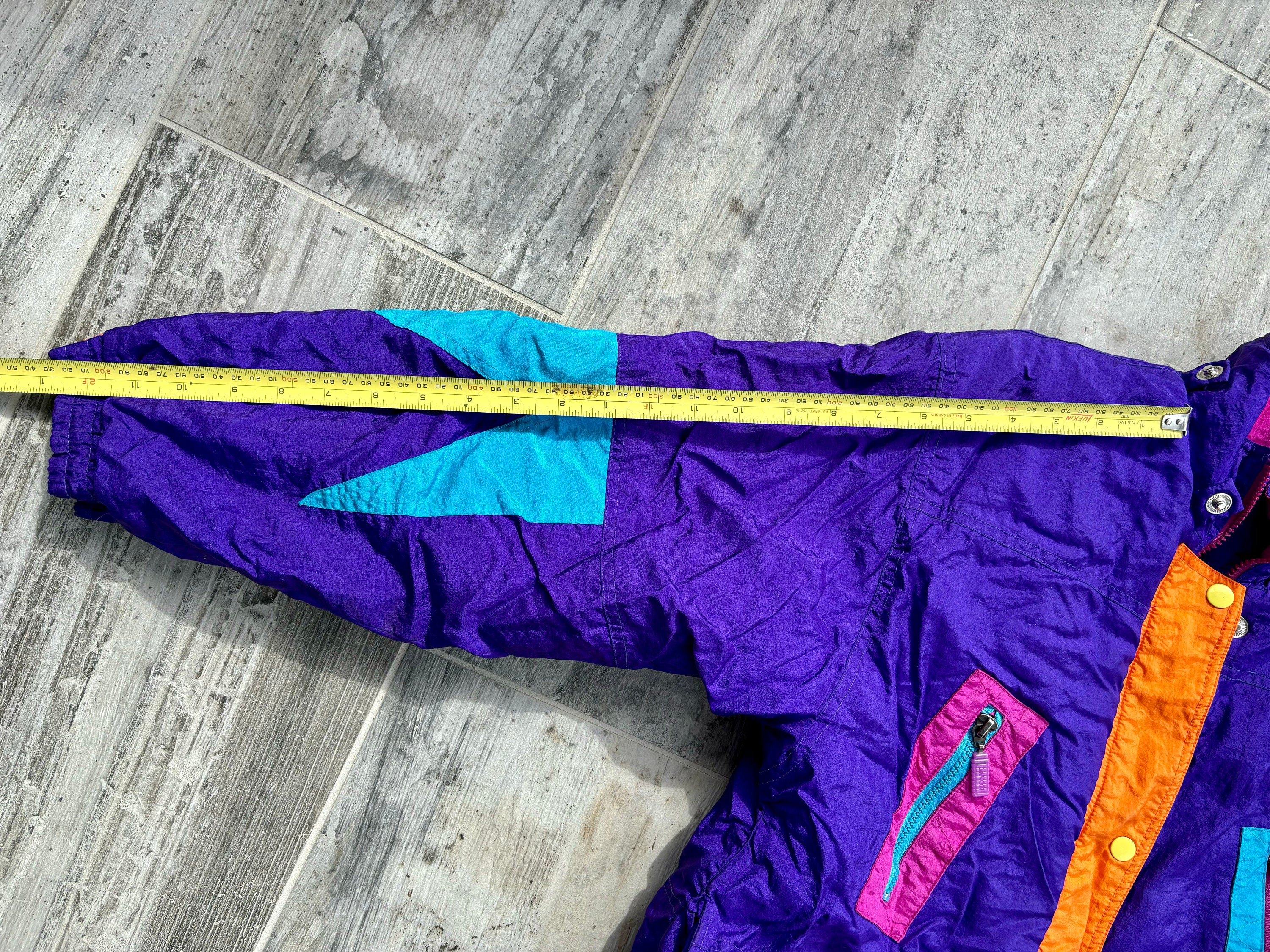 Vintage 90s Neon Purple Winter Jacket/parka (adolescent-teen