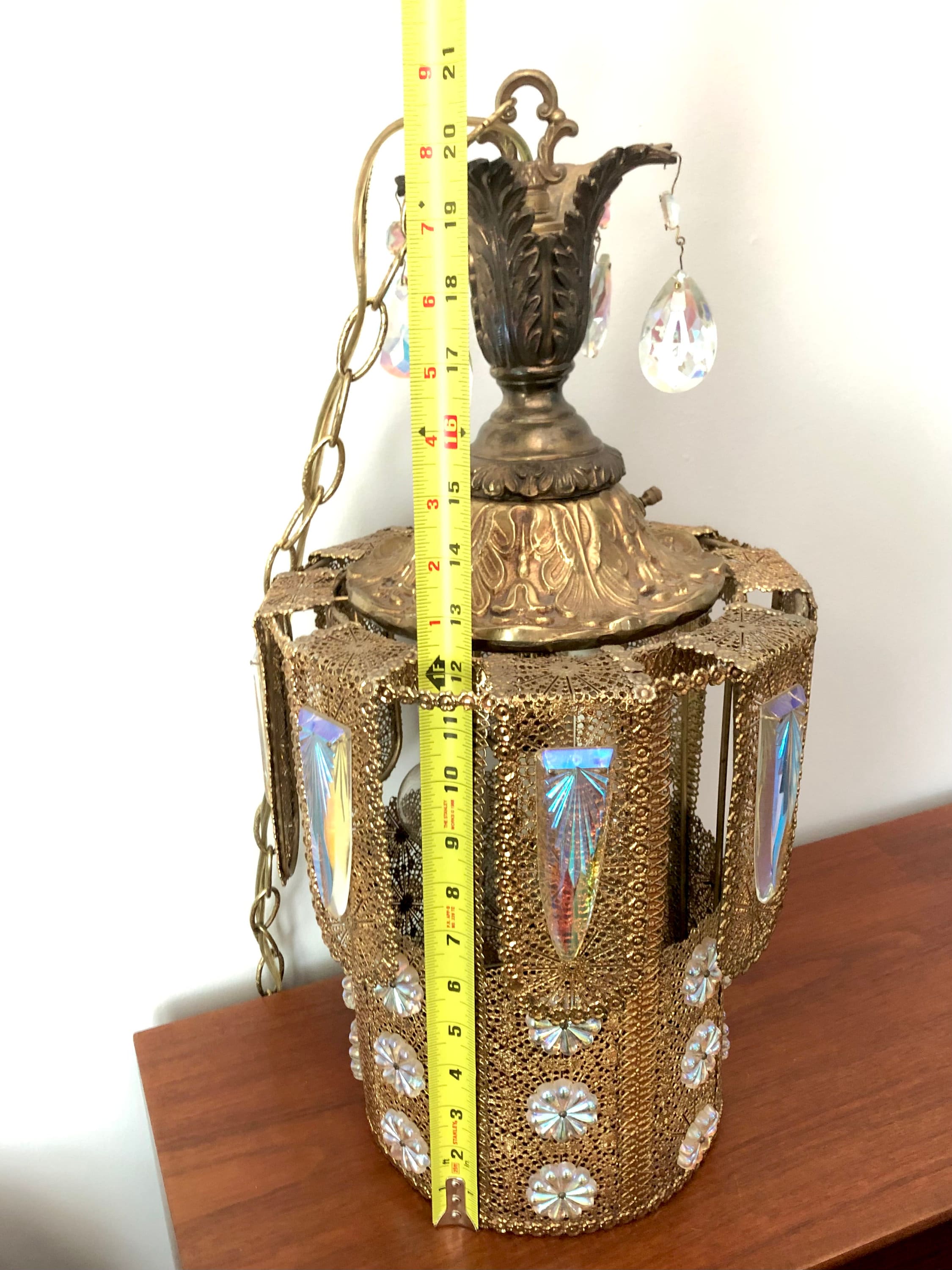 Shining Old Saint Louis St Gold Violet Perfume Bottle Large