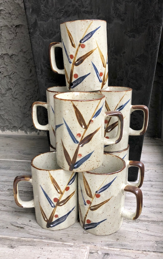 Otagiri Stoneware Mug Set of 4~ 1970-80's (2 Sets Available) - Etsy