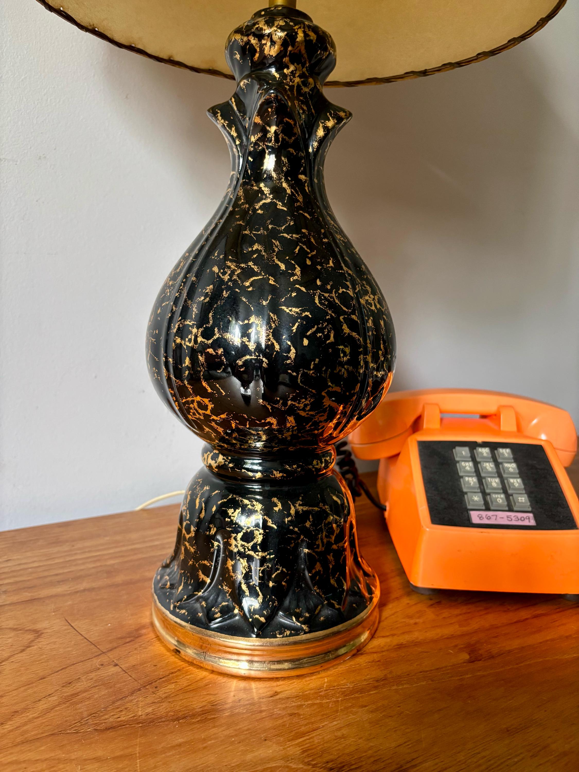 アトミックモダン/イームズ時代のセラミックランプベース、3段