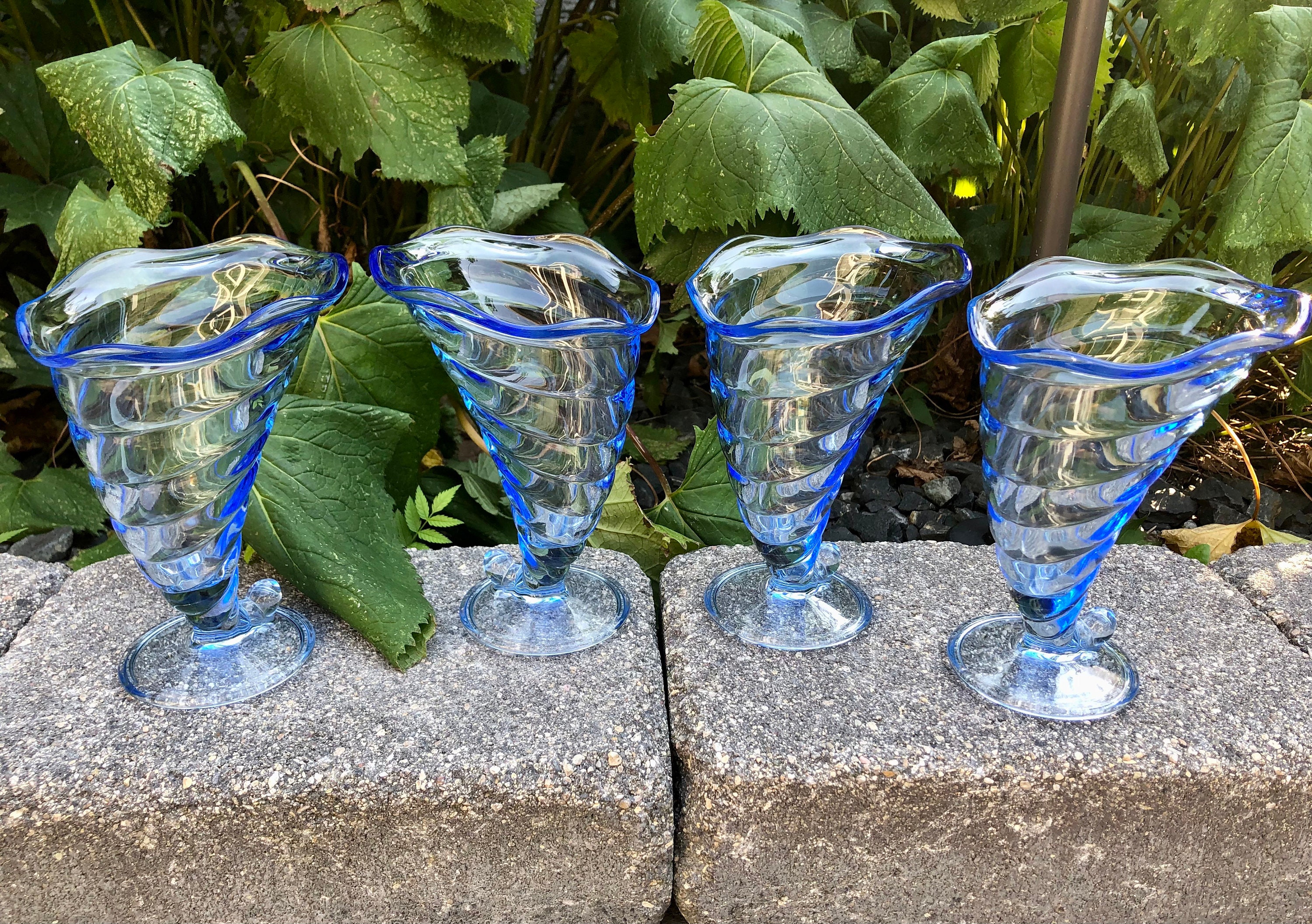 Bormioli Rocco Cobalt Blue 6set ヴィンテージ Bormioli Rocco Cobalt Blue 6set ヴィンテージ