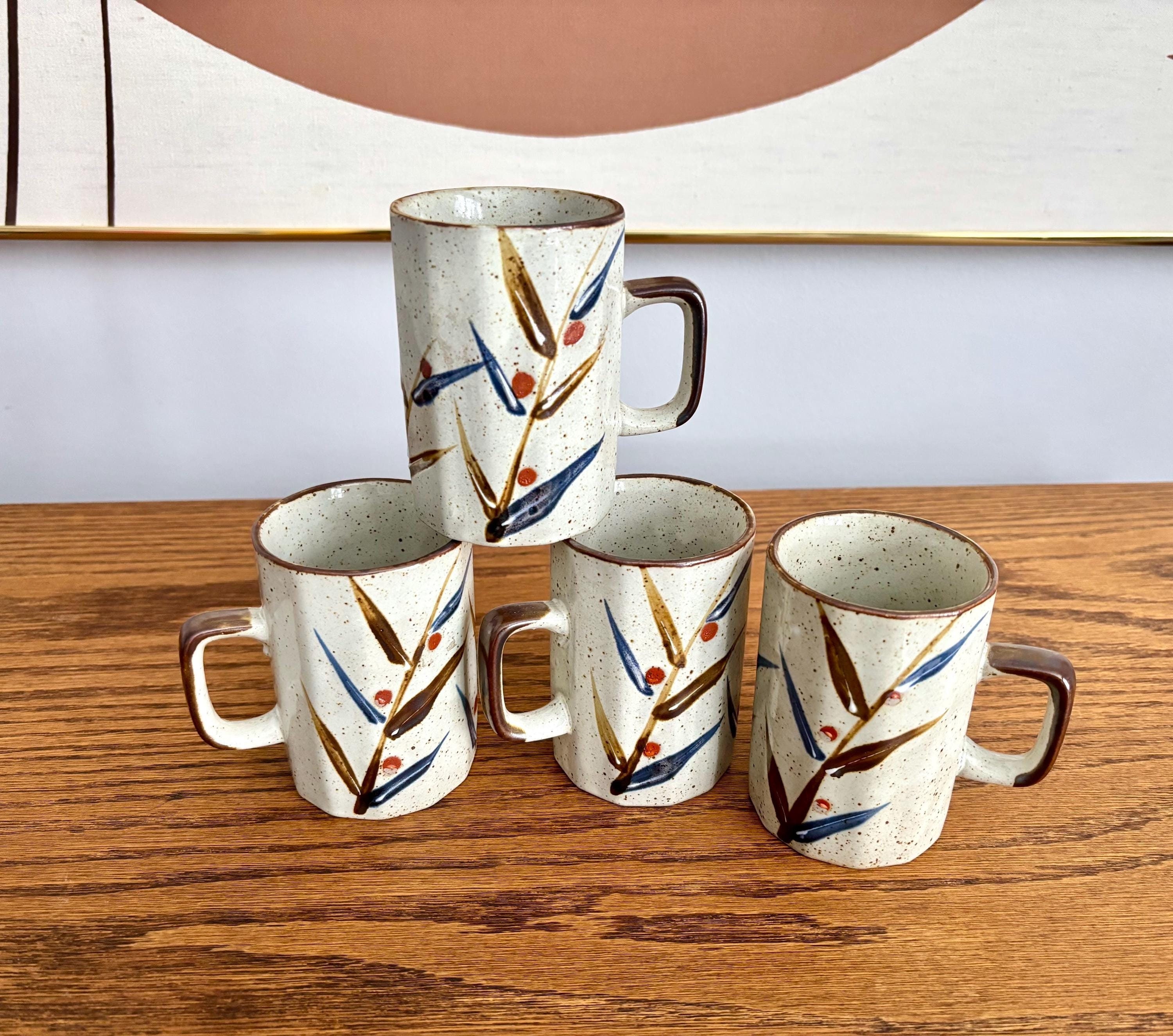 Otagiri Stoneware Mug Set of 4~ 1970-80's (2 Sets Available) - Etsy