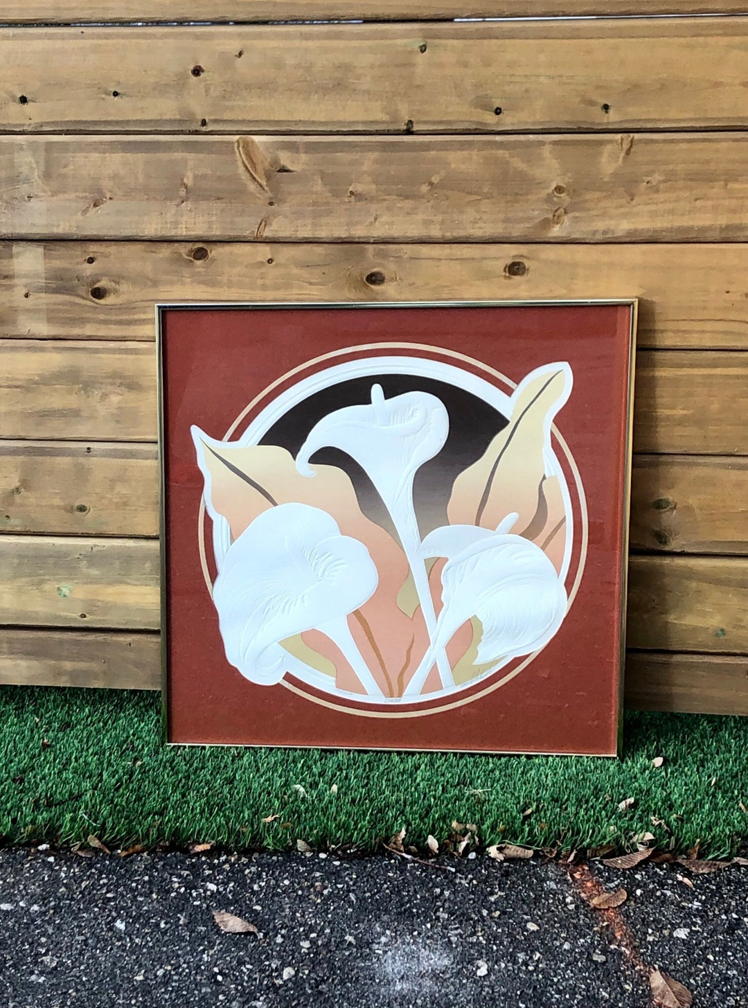 LIS CALLA｜“IN HER GREATEST YEARS” Art Print Embossed Serigraph “Calla” David Allgood 1978