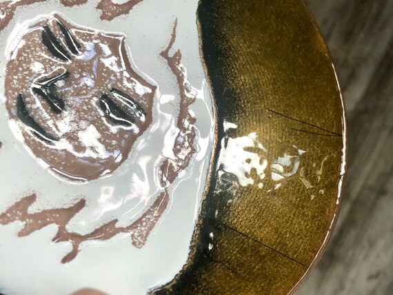 MCM Enamel Art Metal Trinket Dish- Circa 1950-60s… - image 7