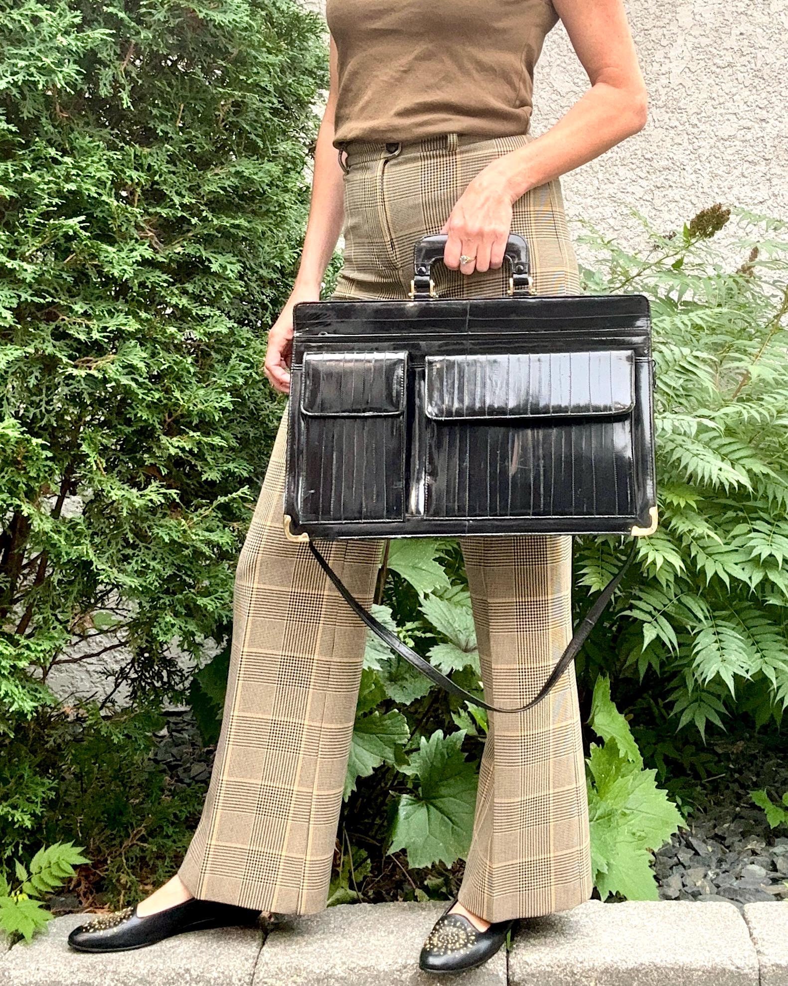 Eel Skin Briefcase - Etsy Eel Skin Briefcase - Etsy