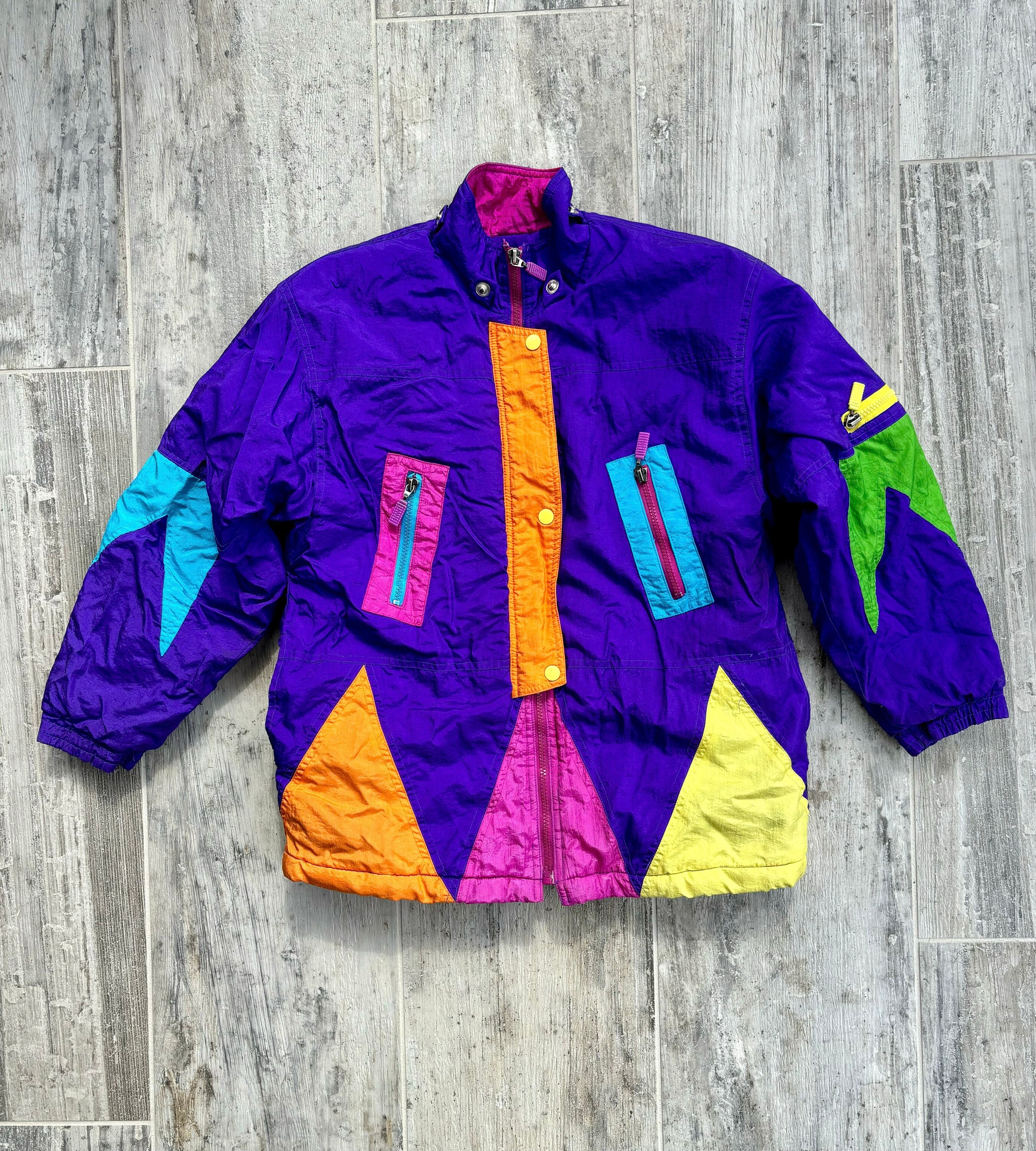 VINTAGELOVERS　ソフトタイプPコート Vintage 90s Neon Purple Winter Jacket/parka (adolescent-teen