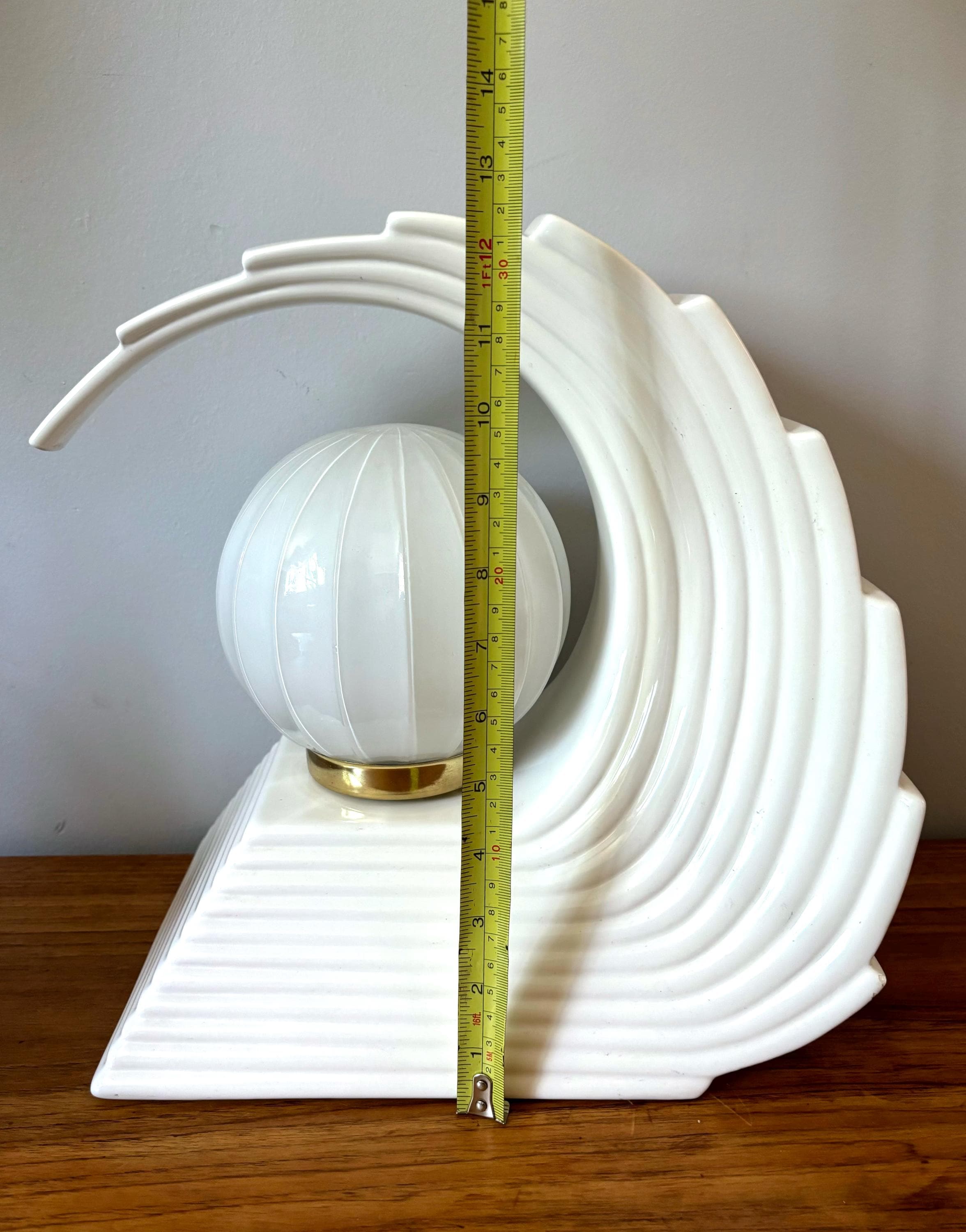 Vintage Wave Lamp~ Post Modern Deco-circa 1970-1980s (13.5
