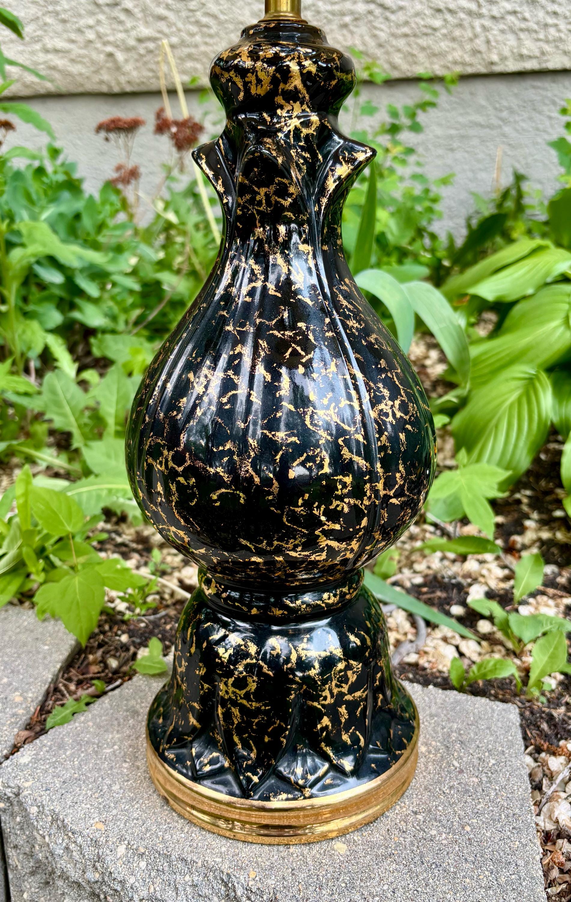 アトミックモダン/イームズ時代のセラミックランプベース、3段