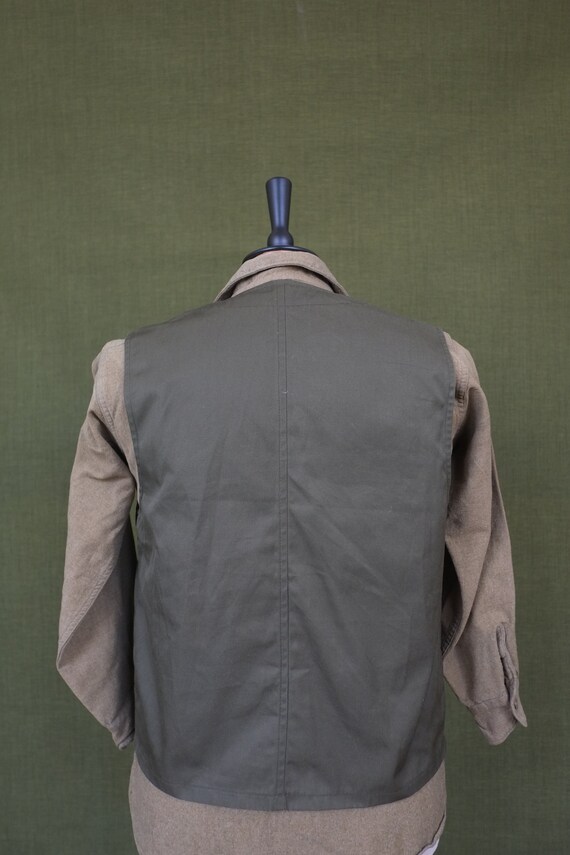 Spanish military waistcoat, olive green, size S - image 4