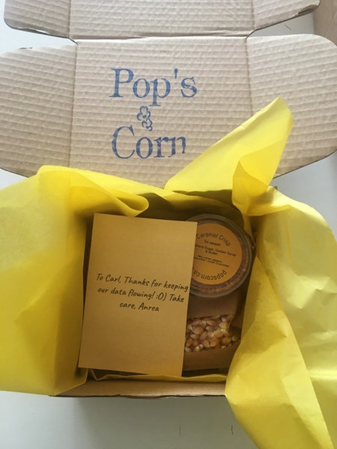 Caramel Crisp Gourmet Popcorn Kit. Delicious Allnatural Ingredients