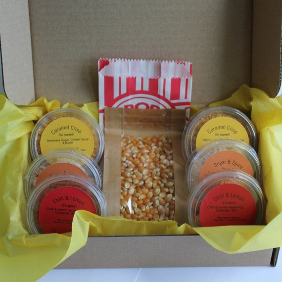 Gourmet Popcorn seasoning kit with 6 pots of delicious all Etsy