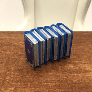 1:12 Im Maßstab 6 Volumen Dollhouse Lexikon, Miniatur Bibliothek Zubehör