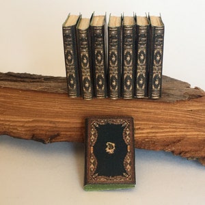 1:12 Set Antike Miniatur Bücher, Puppenhaus Dekor