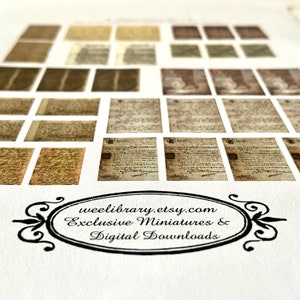 1:12 PDF Antique Letters, DIGITAL DOWNLOAD file