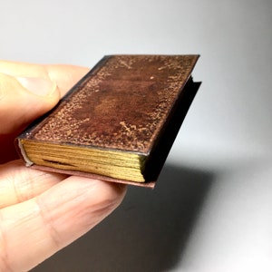 1:6 scale Miniature Library Book, Antique Style Miniature Dollhouse Decor