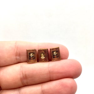 1:24 3er Set Puppenhaus Bücher, Miniatur Bibliothek Zubehör