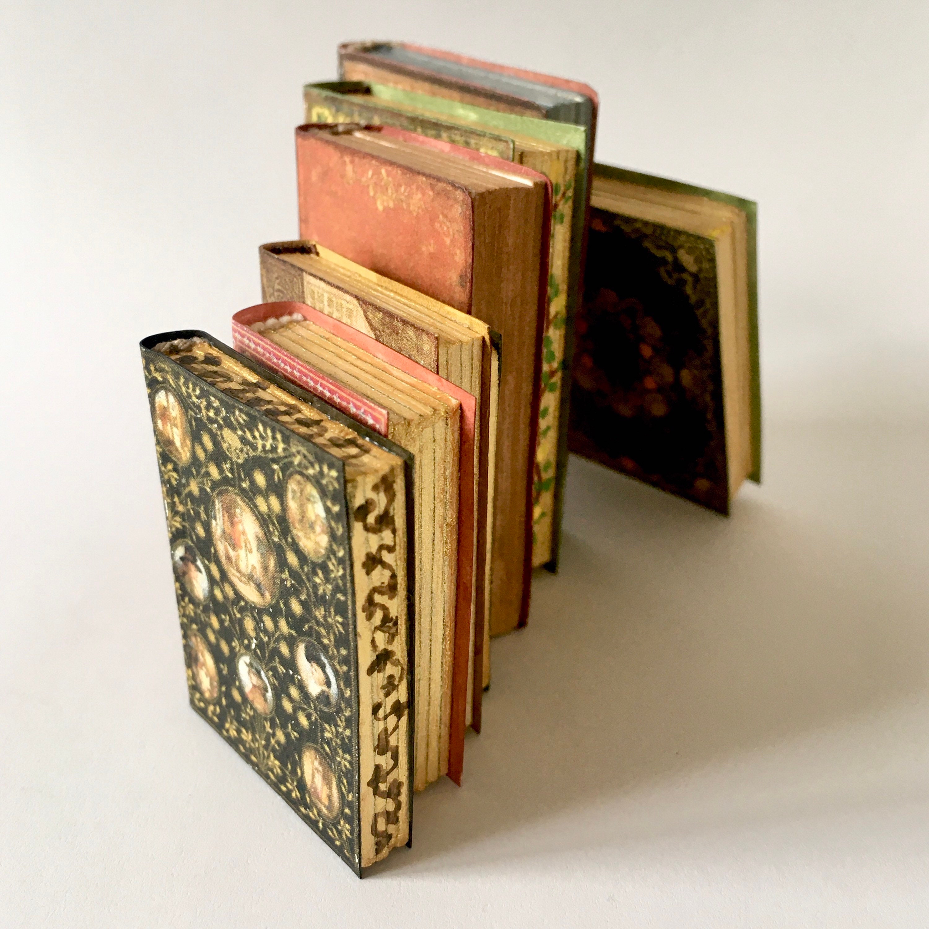 HORROR NOVEL PROP BOOKS 10 Pc Miniature 1:12 Scale Prop Faux Books