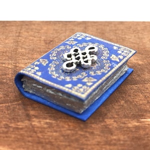 Grimoire schaal 1:12, spreukenboek poppenhuis, miniatuurbibliotheek, antiek poppenhuisboek