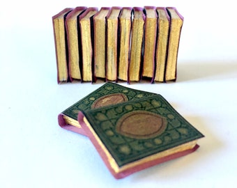 1:12 scale Antique Dollhouse Miniature Book, Miniature Dollhouse Accessories