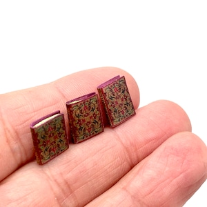 1:24 3er Set Miniatur Bücher, Puppenhaus Bibliothek Zubehör