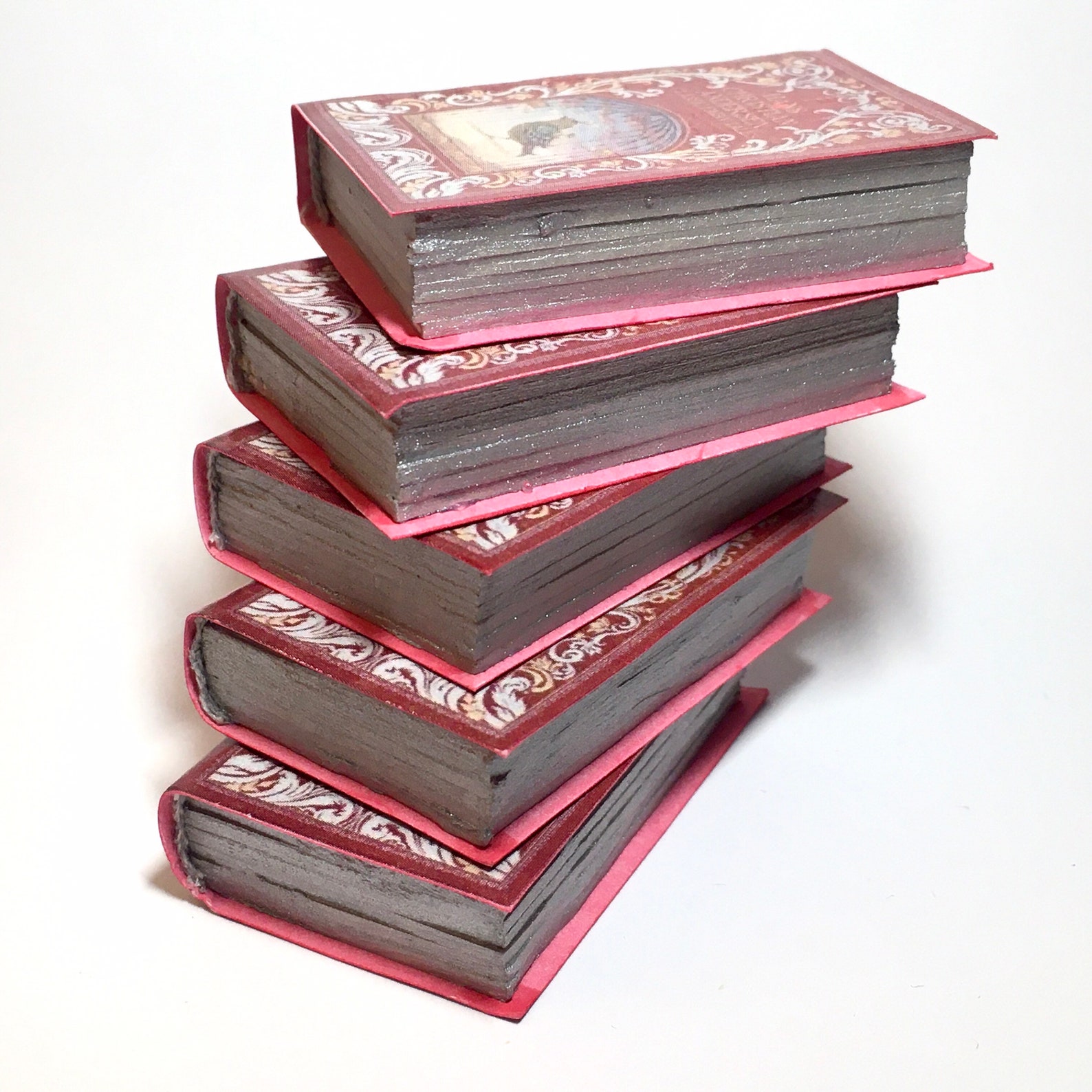 1:6 scale Miniature Library Book Antique Style Miniature | Etsy