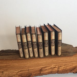 1:12 Puppenhaus Bibliothek Bücher, Antike Miniatur Bücher, Puppenhaus Dekor