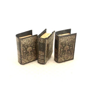 1:24 scale Set of 3 Miniature Books, Dollhouse Library Accessories