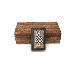 1:12 schaal grimoire, poppenhuis boek van spreuken, miniatuur bibliotheek, antieke poppenhuis accessoires