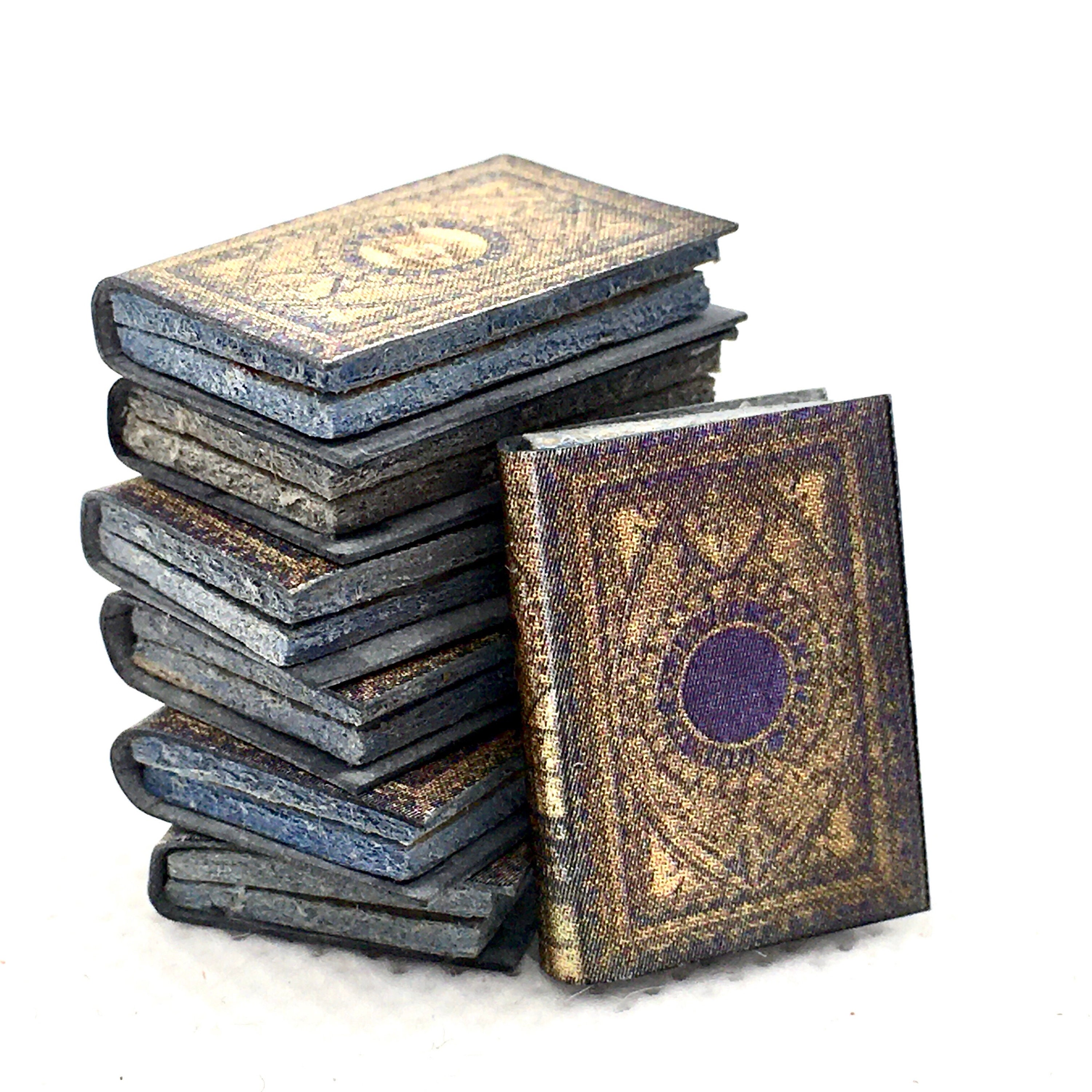 Odoria Poppenhuis vintage boek: 24 stuks 1/12 schaal miniatuur boekje