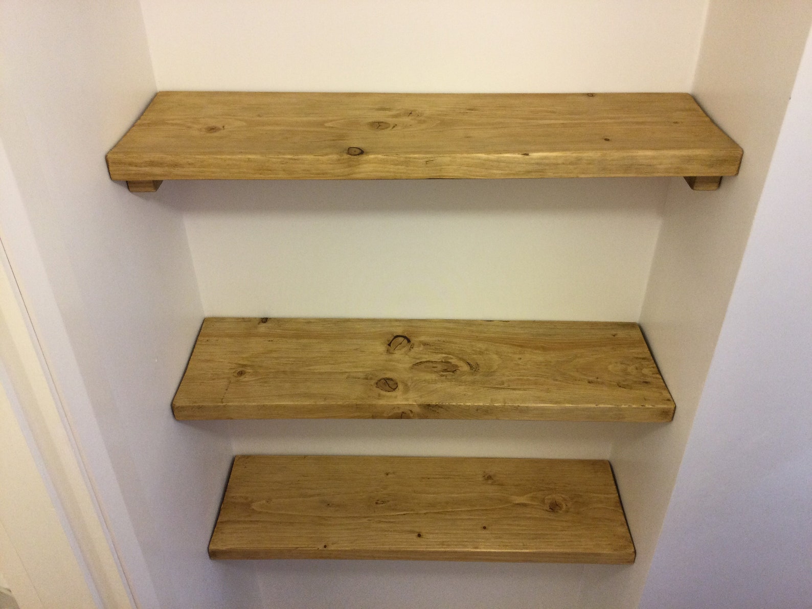 Handmade Bespoke Wooden Alcove Shelf / Shelves Etsy UK