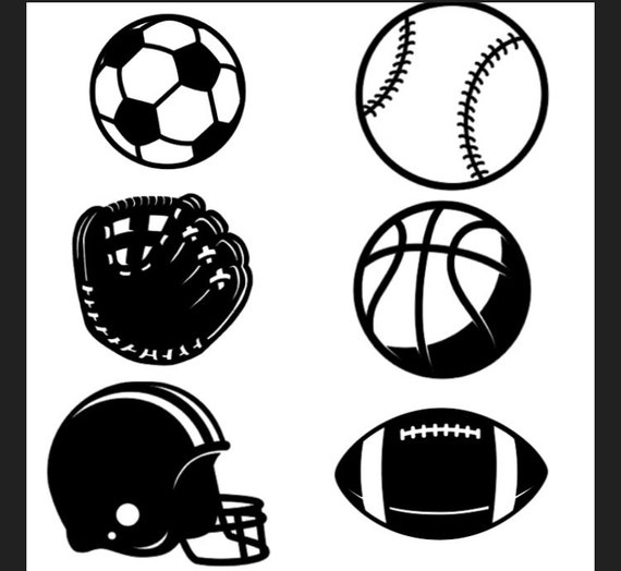 Sports vinyl decals Etsy