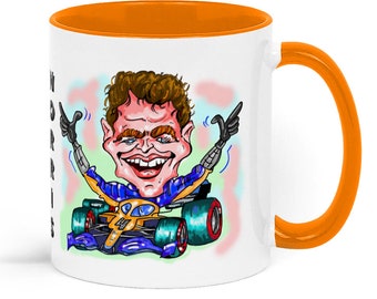 Lando Norris Caricature two toned mug