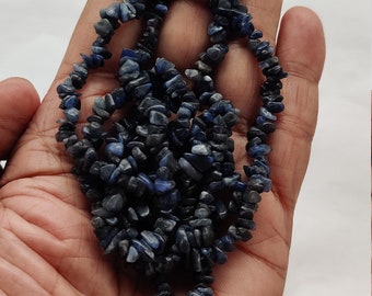 35" Natural Iolite Chip Beads, Uncut Chip Bead, 3-7mm, Polished Beads, Smooth Natural Iolite Chip Bead, Wholesale Price, Jewelery Supplies