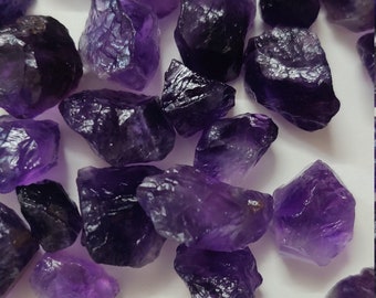 Pendentif En Améthyste Naturelle Brute Violette - Pierre Précieuse Faite Main - Longueur 1,75 Pouces (4,4 Cm)