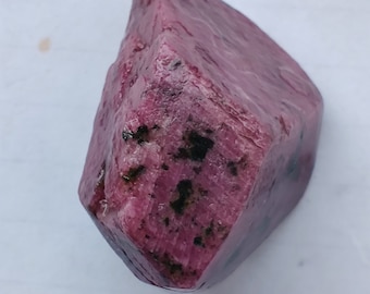 313 ct mais raro extra grande AAA++ rubi vermelho natural áspero, pedra áspera de rubi, pedra de rubi cru, pedra preciosa de rubi, pedra de nascimento de julho, 25x40x25 mm