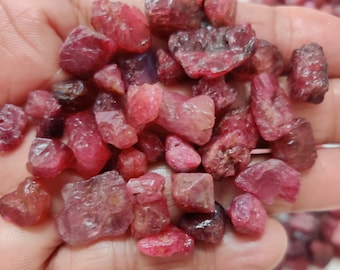 Natural Raw Pink Spinel Rough 6-12 MM, Raw Spinel Rough, Natural Spinel Rough, Gemstone Supply Tool, Spinel, Jewelry Making Stone, Gift